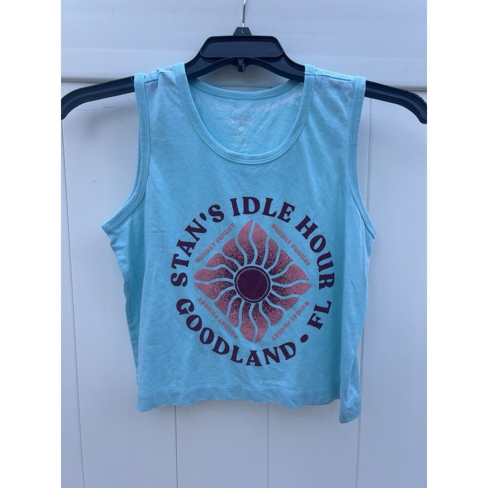 Stan's Idle Hour Restaurant Women’s Small Tank Light Blue Florida